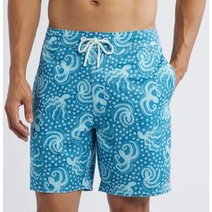 Johnnie-O Big Blue Swimsuit Barrels Blue